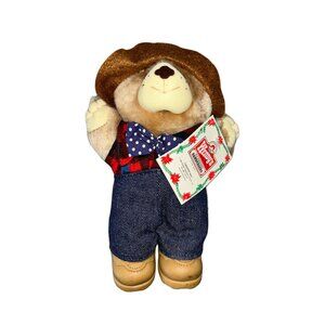 1986 Vintage Wendy's Toy Furskins Farell Teddy Bear Small Plush Nds